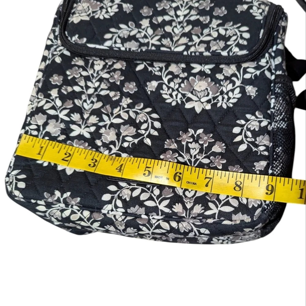 Vera Bradley Black and White Floral Backpack - Picture 4 of 6